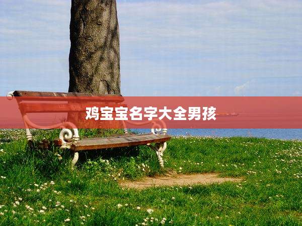 鸡宝宝名字大全男孩