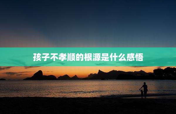 孩子不孝顺的根源是什么感悟