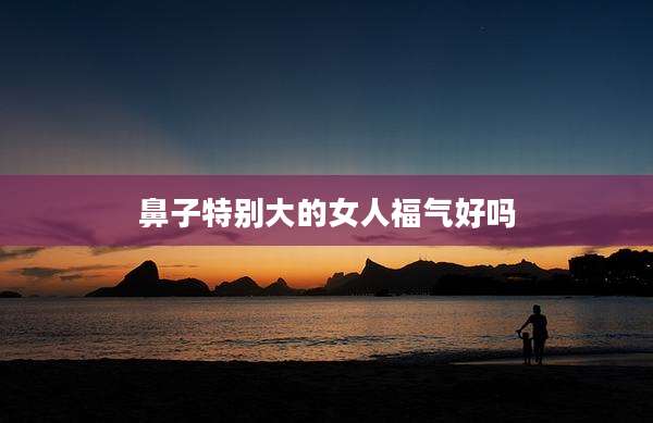 鼻子特别大的女人福气好吗