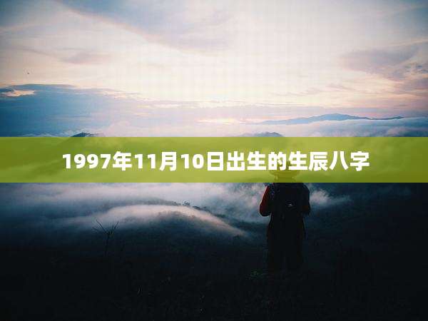 1997年11月10日出生的生辰八字