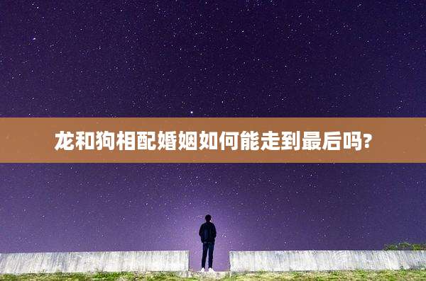 龙和狗相配婚姻如何能走到最后吗?