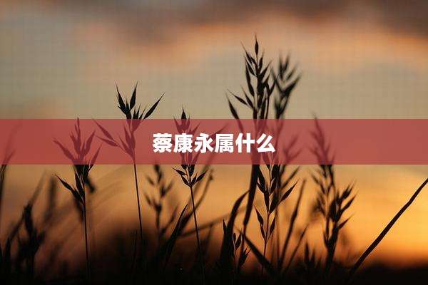 蔡康永属什么