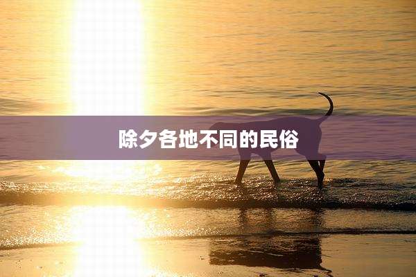 除夕各地不同的民俗
