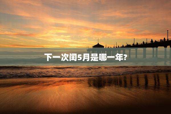 下一次闰5月是哪一年?