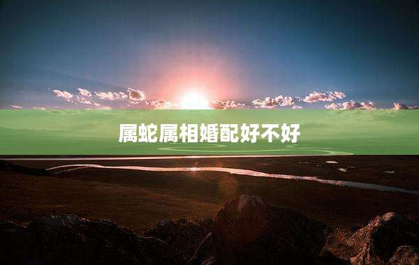 属蛇属相婚配好不好