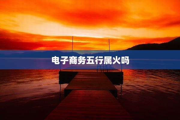 电子商务五行属火吗