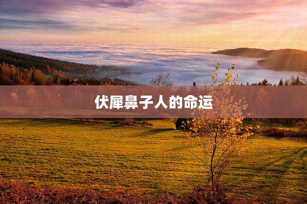 伏犀鼻子人的命运