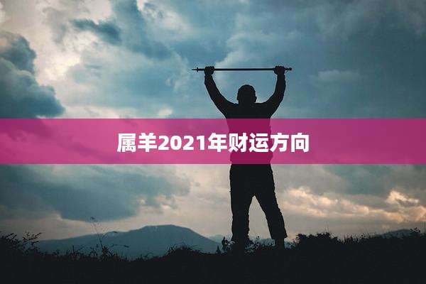 属羊2021年财运方向