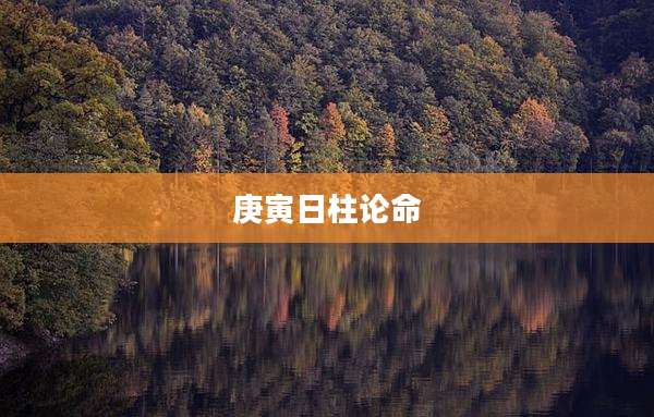 庚寅日柱论命