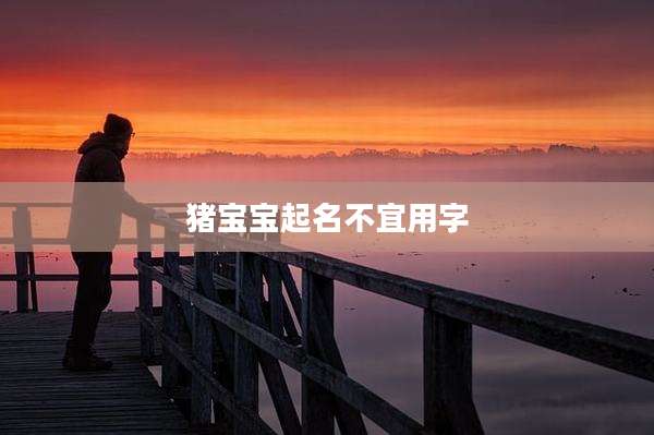 猪宝宝起名不宜用字
