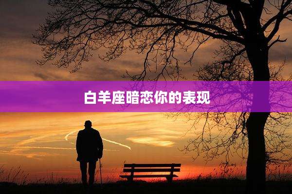 白羊座暗恋你的表现