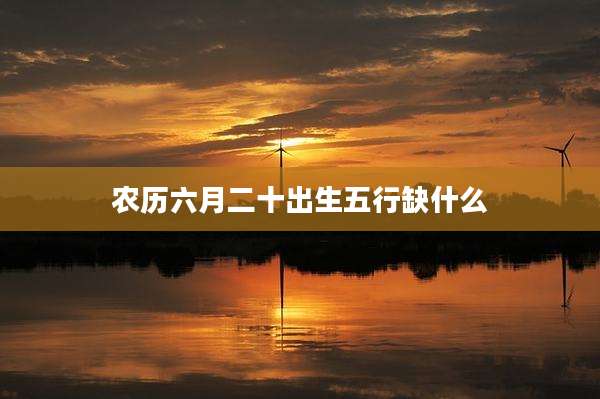 农历六月二十出生五行缺什么