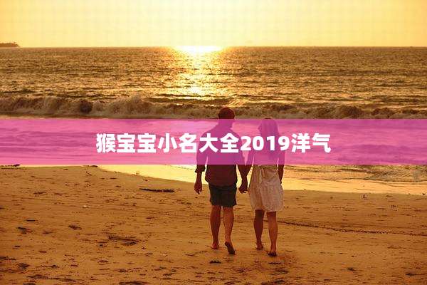 猴宝宝小名大全2019洋气