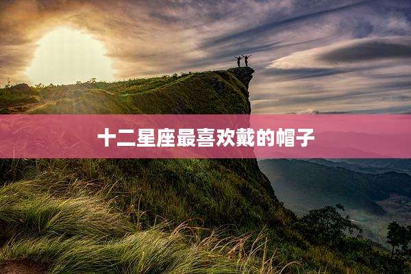 十二星座最喜欢戴的帽子
