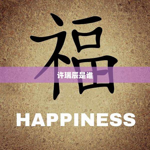 许瑞辰是谁