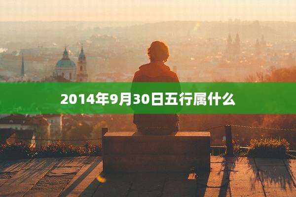 2014年9月30日五行属什么