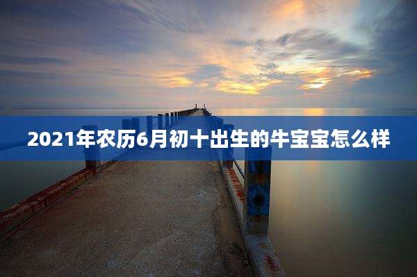 2021年农历6月初十出生的牛宝宝怎么样