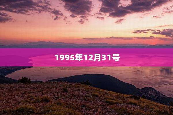 1995年12月31号