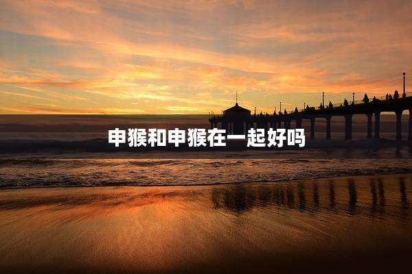 申猴和申猴在一起好吗
