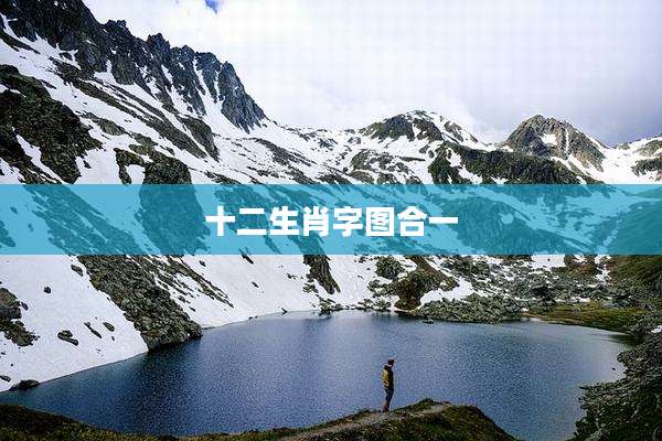 十二生肖字图合一
