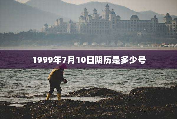 1999年7月10日阴历是多少号