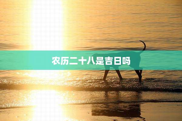 农历二十八是吉日吗