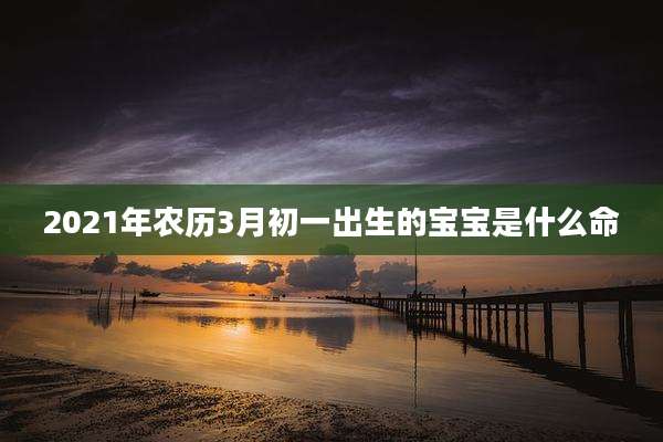 2021年农历3月初一出生的宝宝是什么命
