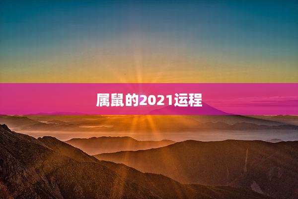 属鼠的2021运程
