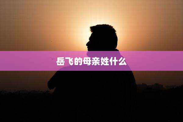 岳飞的母亲姓什么