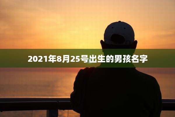 2021年8月25号出生的男孩名字