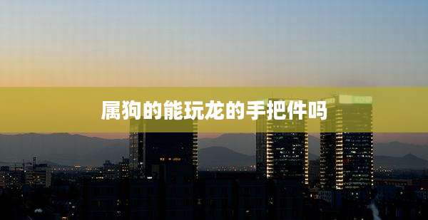 属狗的能玩龙的手把件吗