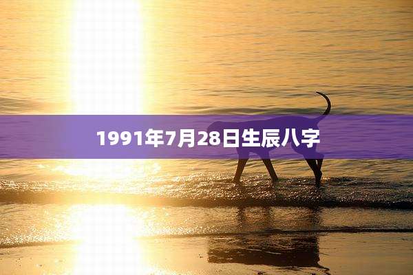 1991年7月28日生辰八字