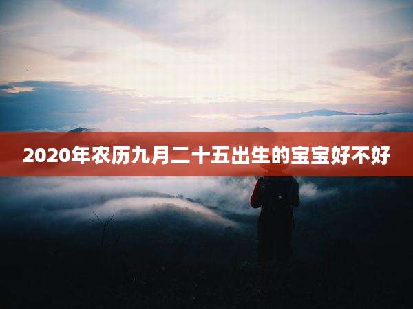 2020年农历九月二十五出生的宝宝好不好