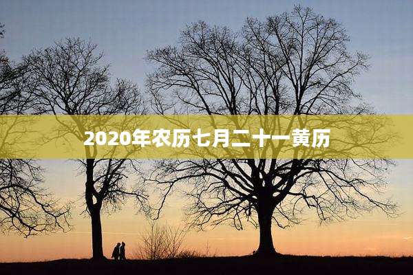 2020年农历七月二十一黄历