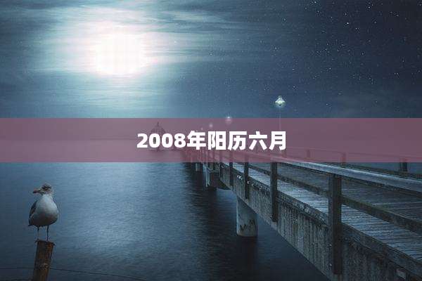 2008年阳历六月