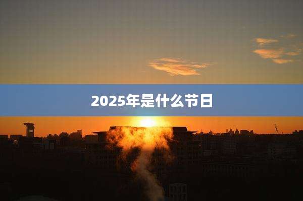 2025年是什么节日
