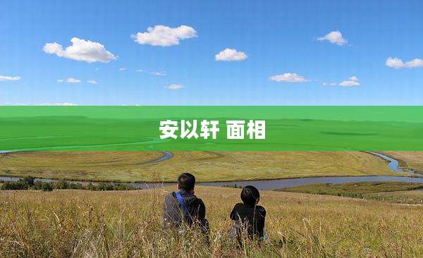 安以轩 面相