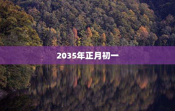 2035年正月初一