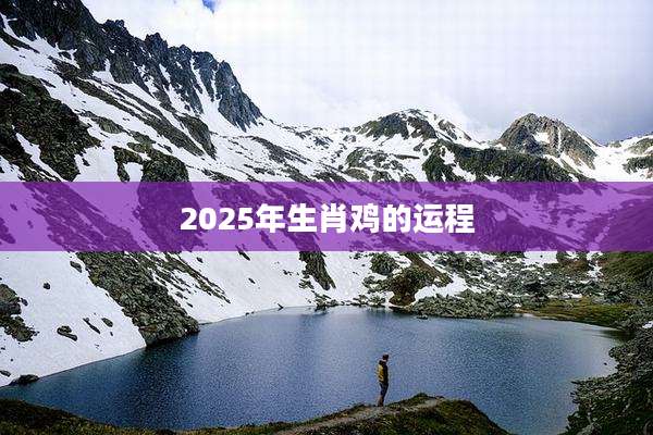2025年生肖鸡的运程