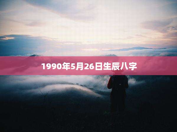 1990年5月26日生辰八字