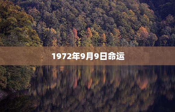 1972年9月9日命运