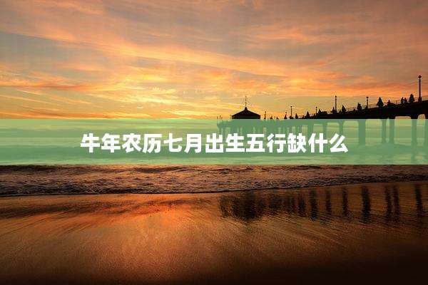 牛年农历七月出生五行缺什么