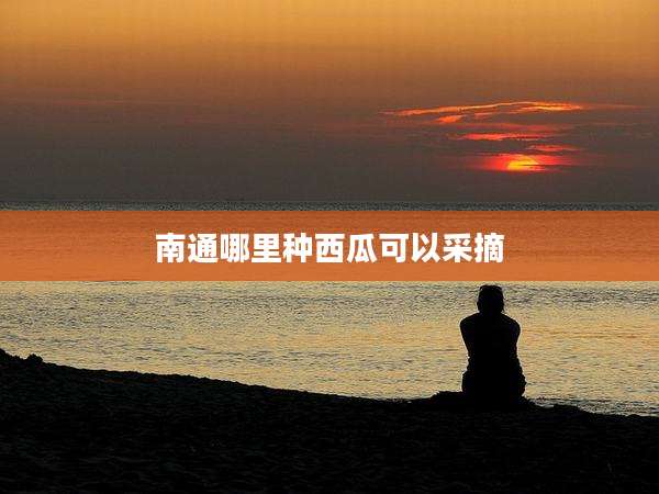 南通哪里种西瓜可以采摘