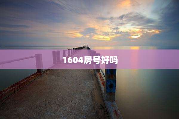 1604房号好吗