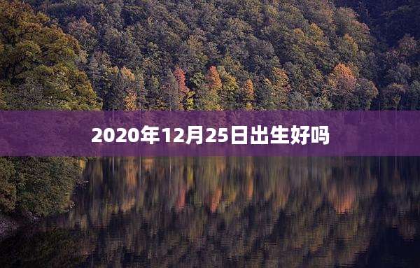 2020年12月25日出生好吗