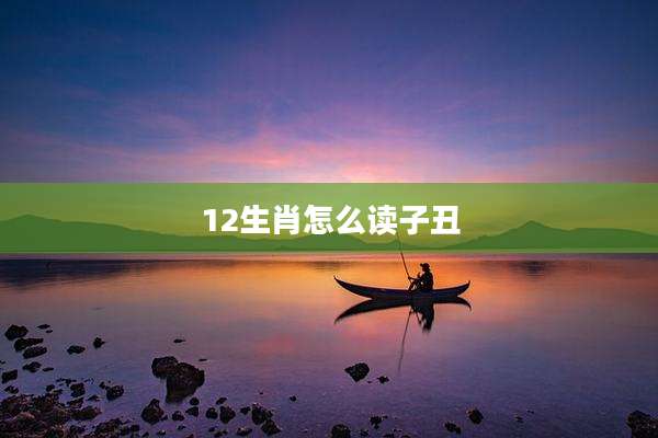 12生肖怎么读子丑