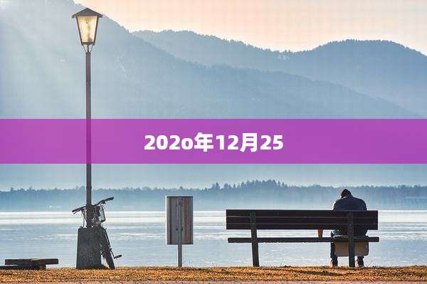 202o年12月25
