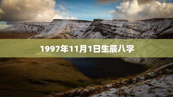 1997年11月1日生辰八字