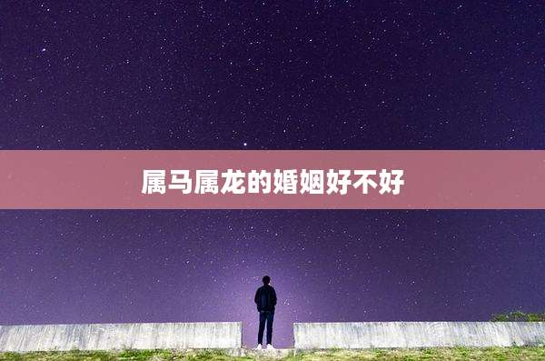 属马属龙的婚姻好不好