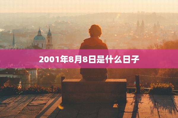 2001年8月8日是什么日子